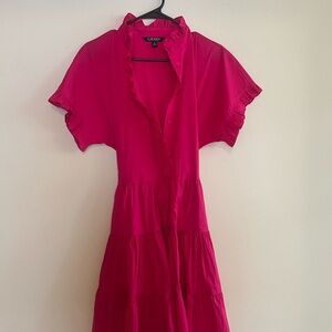 Ralph Lauren Women's Fuchsia Midi Dress